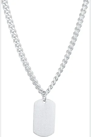 Kuzzoi Panzerkette Anhänger Platte 925 Silber Herrenschmuck 1 ct Herren (129.99 € / 1 ct)