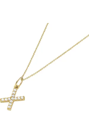 Luigi Merano Kette Anhänger Buchstabe X mit Zirkonia, 375 Ketten 1 ct Damen (238.99 € / 1 ct)