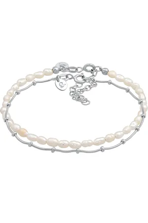 Elli Kugelkette Süßwasserperlen 2er Set 925 Silber Armbänder & Armreife 1 ct Damen (79.99 € / 1 ct)