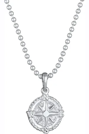 Kuzzoi Windrose Kompass Kugelkette 925 Silber Ketten 1 ct Herren (67.99 € / 1 ct)