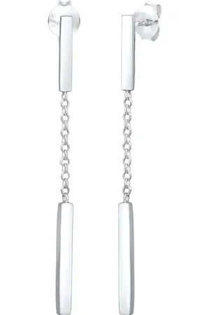 Elli Ohrhänger Kette Basic Geo Trend Blogger 925 Silber Ohrringe 1 ct Damen (59.99 € / 1 ct)