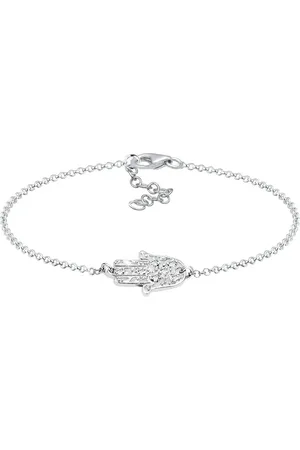 Elli Hamsa Hand der Fatima Kristalle 925 Silber Armbänder & Armreife 1 ct Damen (39.99 € / 1 ct)