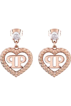 Philipp Plein Ohrstecker Edelstahl, recycelt, Kristall Ohrringe 1 ct Damen (135.69 € / 1 ct)