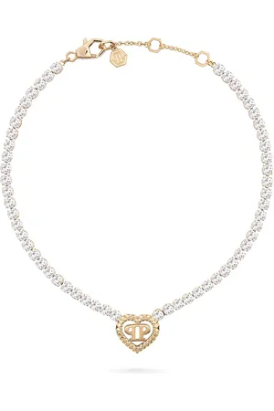 Philipp Plein Kette Edelstahl, recycelt, Kristall Ketten 1 ct Damen (290.69 € / 1 ct)