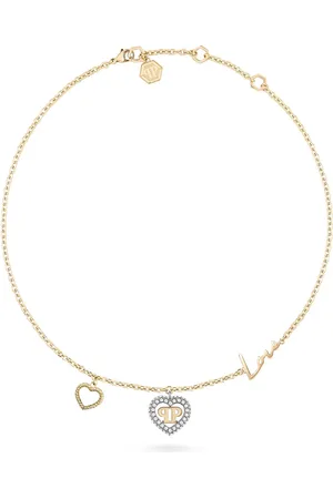 Philipp Plein Kette Edelstahl, recycelt, Kristall Ketten 1 ct Damen (164.79 € / 1 ct)