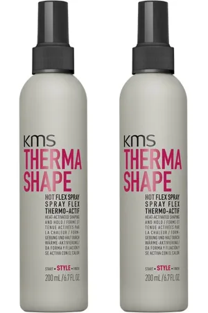 KMS Hair Thermashape Hot Flex Spray 2er Set* Stylingsprays 0,4 l Damen (109.98 € / 1 l)