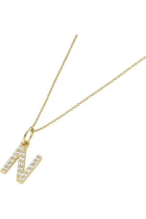 Luigi Merano Kette Anhänger Buchstabe N mit Zirkonia, 375 Ketten 1 ct Damen (238.99 € / 1 ct)