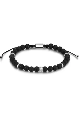 Männerglanz Armband aus Sterling Silber in Silber mit Achat Herrenschmuck 1 ct Herren (69.99 € / 1 ct)