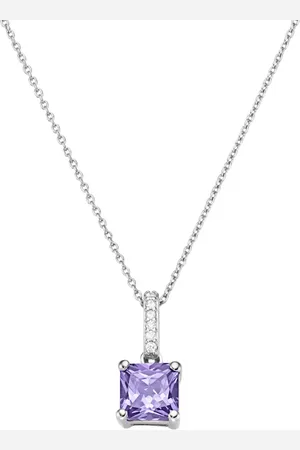 Giorgio Martello Kette Anhänger mit Zirkonia oder Kristallstein, Silber 925 Ketten 1 ct Damen (68.99 € / 1 ct)