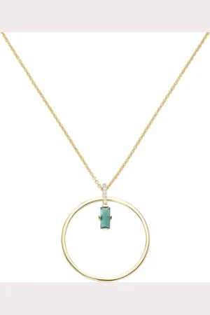 Giorgio Martello Kette Anhänger mit Zirkonia und Kristallstein, vergoldet, Silber 925 Ketten 1 ct Damen (98.99 € / 1 ct)