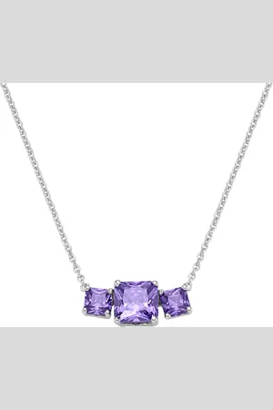Giorgio Martello Collier Mittelteil mit lila Zirkonia, Silber 925 Ketten 1 ct Damen (78.99 € / 1 ct)