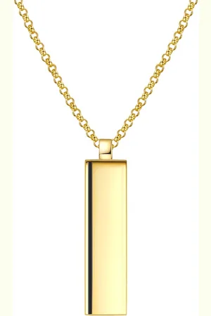 Männerglanz Halskette aus Sterling Silber in Gelbgold Ketten 1 ct Herren (74.99 € / 1 ct)
