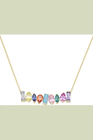 Giorgio Martello Collier Zirkonia und Kristallsteine mehrfarbig, Silber 925 Ketten 1 ct Damen (158.99 € / 1 ct)