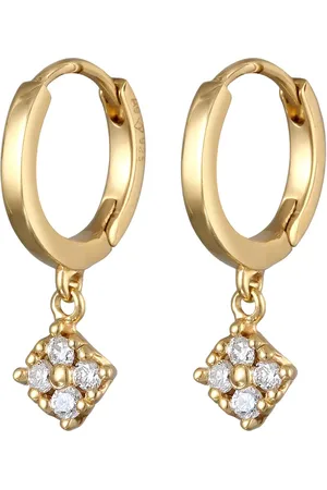 Elli DIAMONDS Creolen Lab Grown Diamant (0.056 ct.) Anhänger 925 Silber 1 ct Damen (299.99 € / 1 ct)