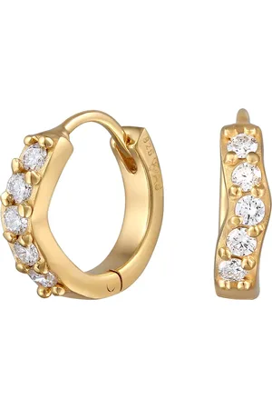 Elli DIAMONDS Creolen Lab Grown Diamanten (0.07 ct) 925 Silber 1 ct Damen (349.99 € / 1 ct)
