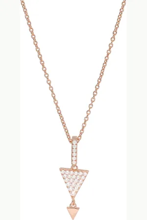 Smart Jewel Kette Anhänger mit Zirkoniasteinen, rosé vergoldet, Silber 925 Ketten 1 ct Damen (58.99 € / 1 ct)