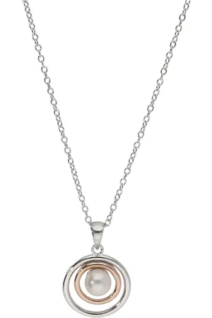 Smart Jewel Kette Anhänger mit Süßwasser-Perle, bicolor, Silber 925 Ketten 1 ct Damen (48.99 € / 1 ct)