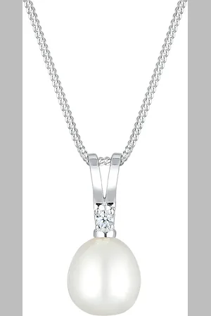Elli DIAMONDS Süßwasserzuchtperle Diamant 925 Sterling Silber Ketten 1 ct Damen (109.99 € / 1 ct)