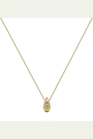 ESPRIT Kette 925er Silber, Farbstein Ketten 1 ct Damen (119.89 € / 1 ct)