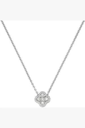 Luigi Merano Collier Mittelteil Blüte, mit funkelnden Brillanten, Gold 585 Ketten 1 ct (828.99 € / 1 ct)