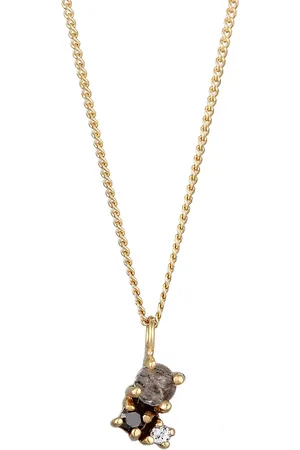 Elli DIAMONDS Anhänger Diamant Schwarz (0.006 ct) Topas Turmalin 375 Gelbgold Ketten 1 ct Damen (319.99 € / 1 ct)