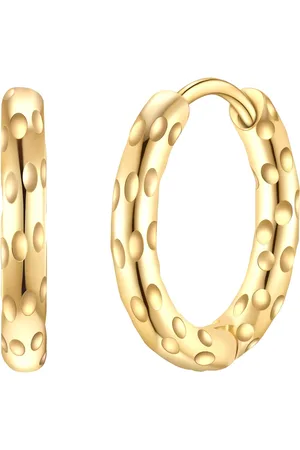 Eastside Creolen aus Edelstahl in Gelbgold 1 ct Damen (19.99 € / 1 ct)