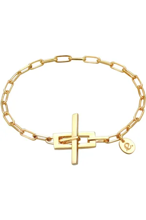 Elli Gliederkette Flach T- Bar Verschluss 925 Silber Armbänder & Armreife 1 ct Damen (69.99 € / 1 ct)