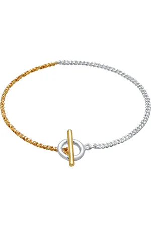 Elli Panzerkette Kordel Kreis Stab Bi-Color 925 Silber Armbänder & Armreife 1 ct Damen (49.99 € / 1 ct)