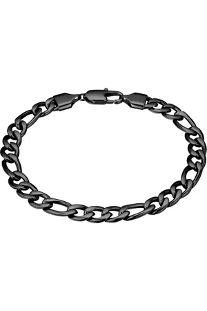 True Rebels Armband aus Edelstahl in Schwarz Armbänder & Armreife 1 ct Herren (39.99 € / 1 ct)