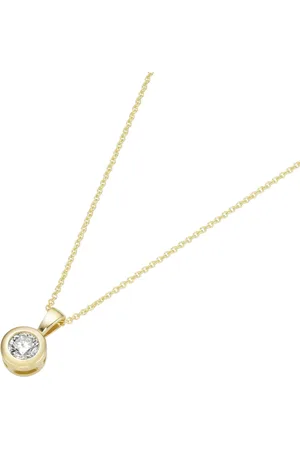 Luigi Merano Kette mit Brillant Anhänger in Zargenfassung, 585 Ketten 1 ct (594.14 € / 1 ct)