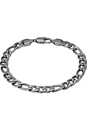 True Rebels Armband aus Edelstahl in Gunmetal Armbänder & Armreife 1 ct Herren (39.99 € / 1 ct)