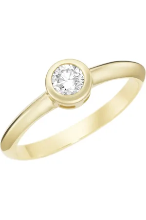 Luigi Merano Ring mit Brillant in Zargenfassung, 585 Ringe 1 ct (798.99 € / 1 ct)