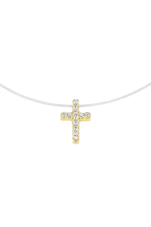 Smart Jewel Collier Anhänger Kreuz, Silber 925 Ketten 1 ct (38.24 € / 1 ct)