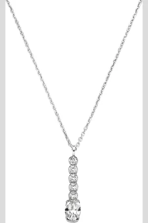 Smart Jewel Kette Anhänger mit Kristallsteinen, Silber 925 Ketten 1 ct (41.64 € / 1 ct)
