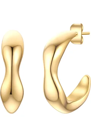 Eastside Creolen aus Edelstahl in Gelbgold 1 ct Damen (34.99 € / 1 ct)