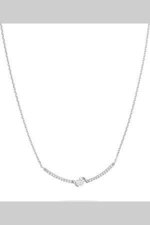 FAVS Kette 375er Weißgold Ketten 1 ct Damen (398.99 € / 1 ct)