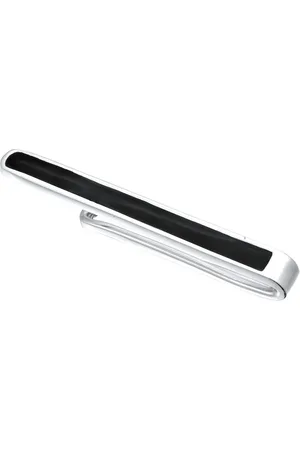 Kuzzoi Krawattennadel | Emaille (Schwarz) | 925er Sterling Silber Herrenschmuck 1 ct Herren (49.99 € / 1 ct)