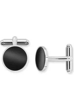 CAÏ Manschettenknöpfe 925/- Sterling Silber Onyx Herrenschmuck 1 ct Herren (158.99 € / 1 ct)