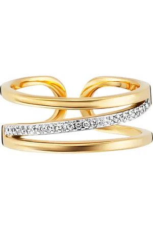 CAÏ Ring 925/- Sterling Silber Topas weiß 0,12ct. Ringe 1 ct Damen (63.19 € / 1 ct)