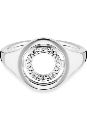 CAÏ Ring 925/- Sterling Silber Topas weiß 0,096ct. Ringe 1 ct Damen (49.39 € / 1 ct)