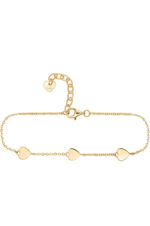 CAÏ Armband 925 Sterling Silber vergoldet Herzen 925/- Sterling Silber ohne Stein Armbänder & Armreife 1 ct Damen (68.99 € / 1 ct)