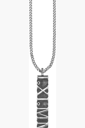 CAÏ Anhänger mit Kette 925/- Sterling Silber Spinell schwarz 0,006ct Herrenschmuck 1 ct Herren (101.14 € / 1 ct)