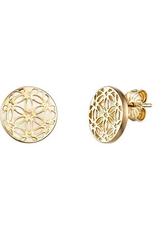 JULIE JULSEN Ohrstecker 925/- Sterling Silber Perlmutt weiß Ohrringe 1 ct Damen (84.89 € / 1 ct)