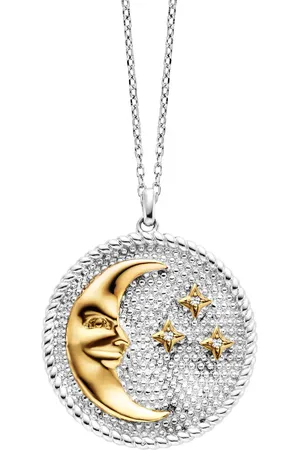 JULIE JULSEN Anhänger mit Kette 925/- Sterling Silber Zirkonia weiß Charms & Kettenanhänger 1 ct Damen (144.99 € / 1 ct)