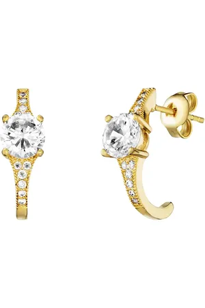 JULIE JULSEN Ohrstecker 925/- Sterling Silber Zirkonia weiß Ohrringe 1 ct Damen (144.99 € / 1 ct)