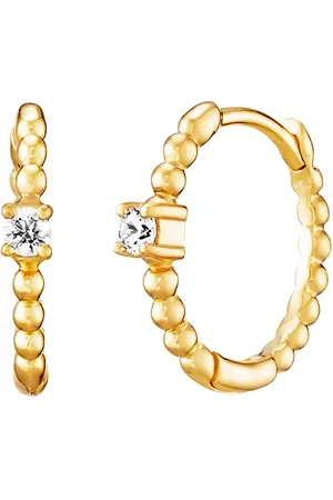 JULIE JULSEN Creolen 925/- Sterling Silber Zirkonia weiß 1 ct Damen (82.89 € / 1 ct)