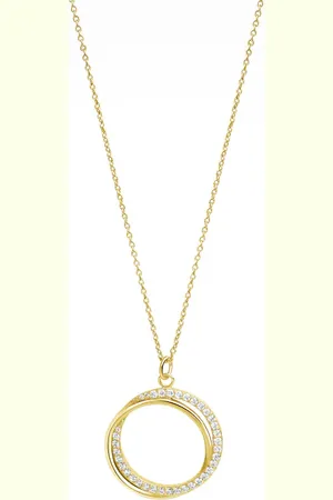 CELESTA Halskette 925/- Sterling Silber Zirkonia weiß Charms & Kettenanhänger 1 ct Damen (69.99 € / 1 ct)