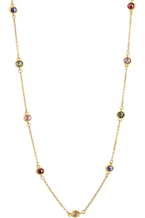 CELESTA Halskette 375/- Gold Zirkonia Ketten 1 ct Damen (318.99 € / 1 ct)