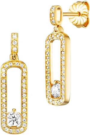JULIE JULSEN Ohrhänger 925/- Sterling Silber Zirkonia weiß Ohrringe 1 ct Damen (168.99 € / 1 ct)