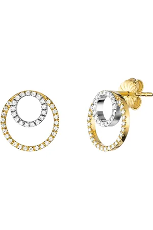 JULIE JULSEN Ohrstecker 925/- Sterling Silber Zirkonia weiß Ohrringe 1 ct Damen (148.99 € / 1 ct)